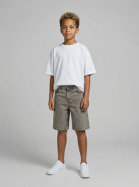 BERMUDA JACK & JONES BAMBINO BAGGY FIT GREY JJIALEX  ART  12289329