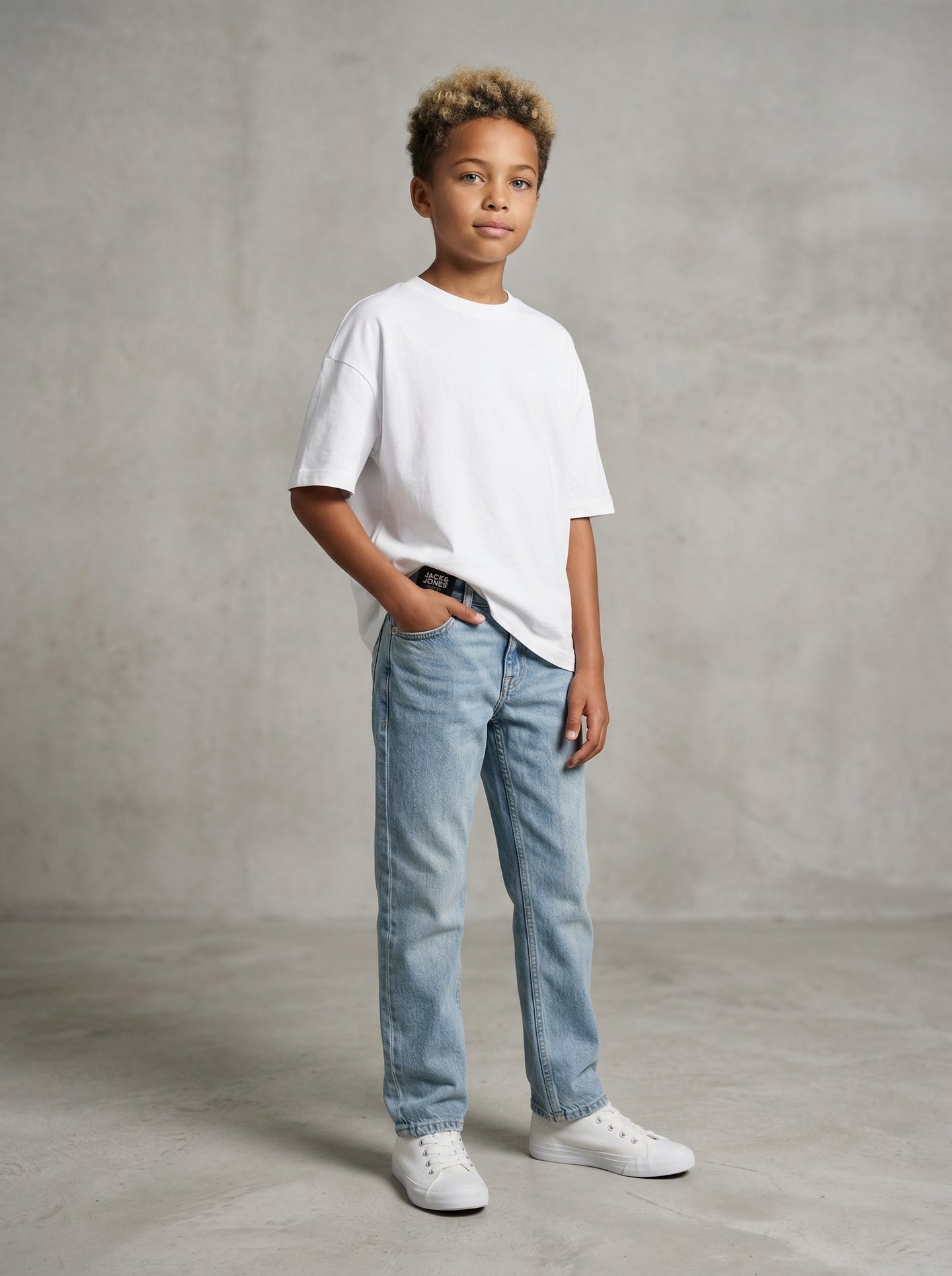 JEANS DAVE BLUE DENIM BAMBINO - JACK & JONES ART.12229486