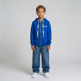 FELPA ZIP OVER BAMBINO CON CAPPUCCIO BASICA LOGO - HAMEN - ART. LOGO.H