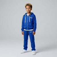 FELPA ZIP OVER BAMBINO CON CAPPUCCIO BASICA LOGO - HAMEN - ART. LOGO.H