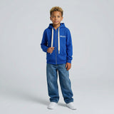 FELPA ZIP OVER BAMBINO CON CAPPUCCIO BASICA LOGO - HAMEN - ART. LOGO.H