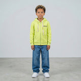FELPA ZIP OVER BAMBINO CON CAPPUCCIO BASICA LOGO - HAMEN - ART. LOGO.H