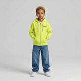FELPA ZIP OVER BAMBINO CON CAPPUCCIO BASICA LOGO - HAMEN - ART. LOGO.H