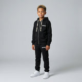 FELPA ZIP OVER BAMBINO CON CAPPUCCIO BASICA LOGO - HAMEN - ART. LOGO.H