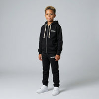 FELPA ZIP OVER BAMBINO CON CAPPUCCIO BASICA LOGO - HAMEN - ART. LOGO.H