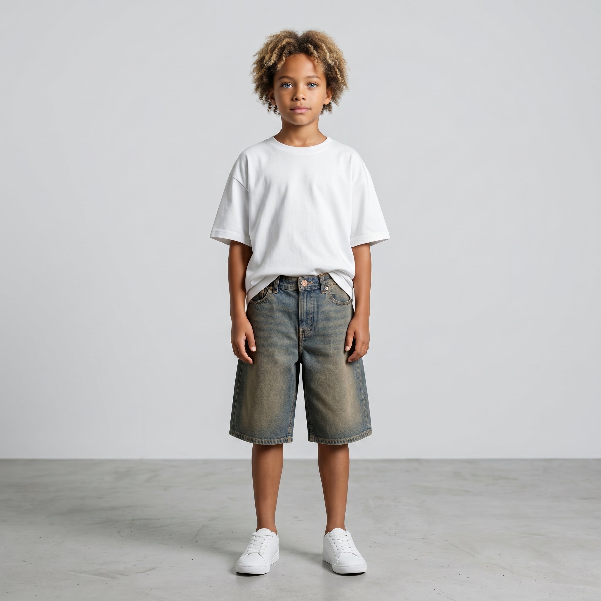 BERMUDA JACK & JONES BAMBINO ALEX SABBIATO DENIM  ART 12292021