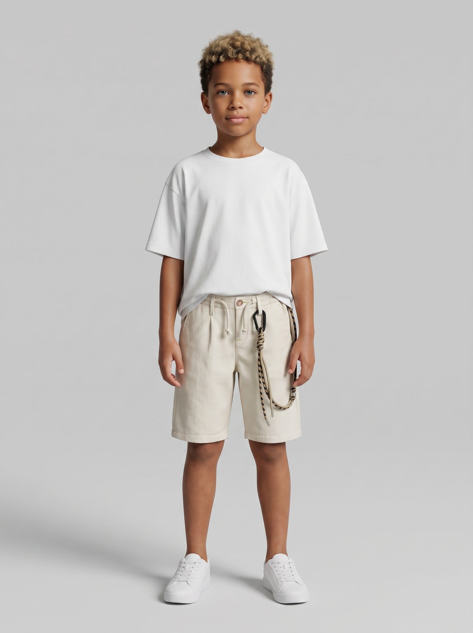 BERMUDA BERNA KIDS BAMBINO CON PORTACHIAVI PANNA  ART K 240197 128
