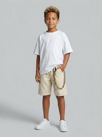 BERMUDA BERNA KIDS BAMBINO CON PORTACHIAVI PANNA  ART K 240197 128