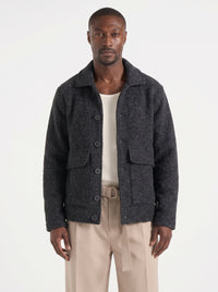 GIUBBINO BL11 WORKER IN PANNO ANTRACITE ART WORKER23