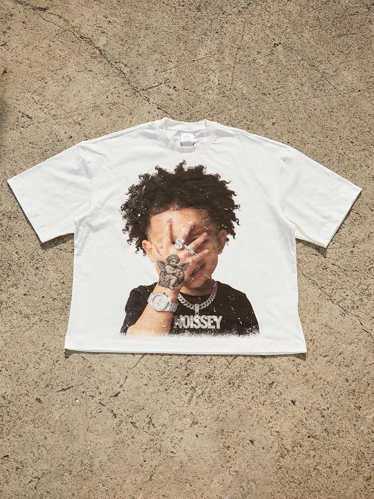 T-SHIRT NOISSEY  BOXY OVERSIZED BIANCA ART REBEL ANGEL