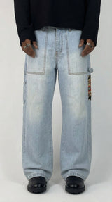 JEANS UOMO WORK FIT  LAVAGGIO CHIARO- BERNA - ART. 261005 - 30