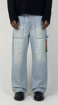 JEANS UOMO WORK FIT  LAVAGGIO CHIARO- BERNA - ART. 261005 - 30