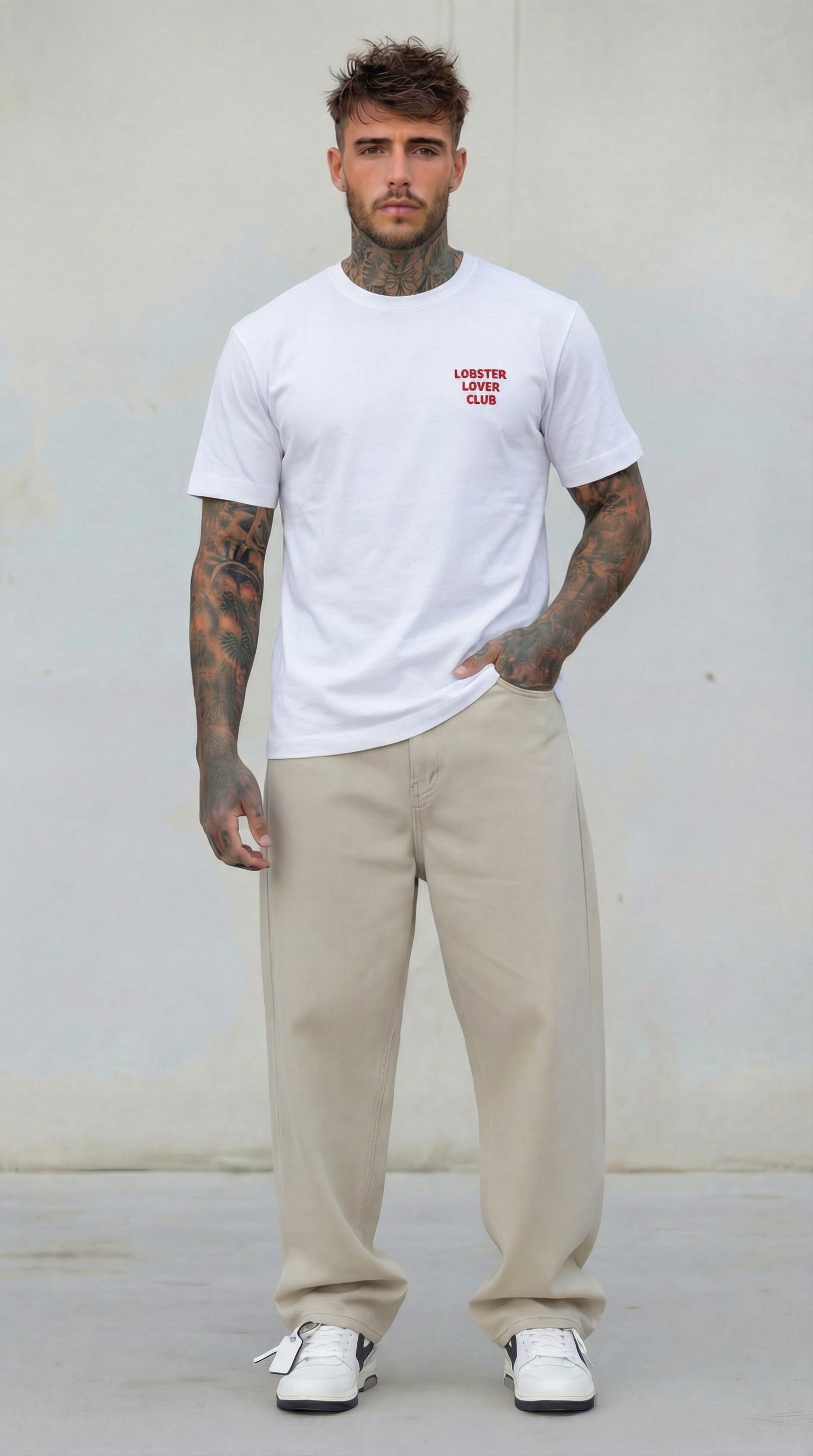 T-SHIRT BIANCO LOBSTER - BERNA - ART. 261084 -2