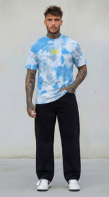 T-SHIRT UOMO TIE DYE CELESTE - BERNA - ART. 261063 - 89