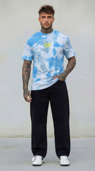 T-SHIRT UOMO TIE DYE CELESTE - BERNA - ART. 261063 - 89