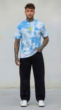 T-SHIRT UOMO TIE DYE CELESTE - BERNA - ART. 261063 - 89
