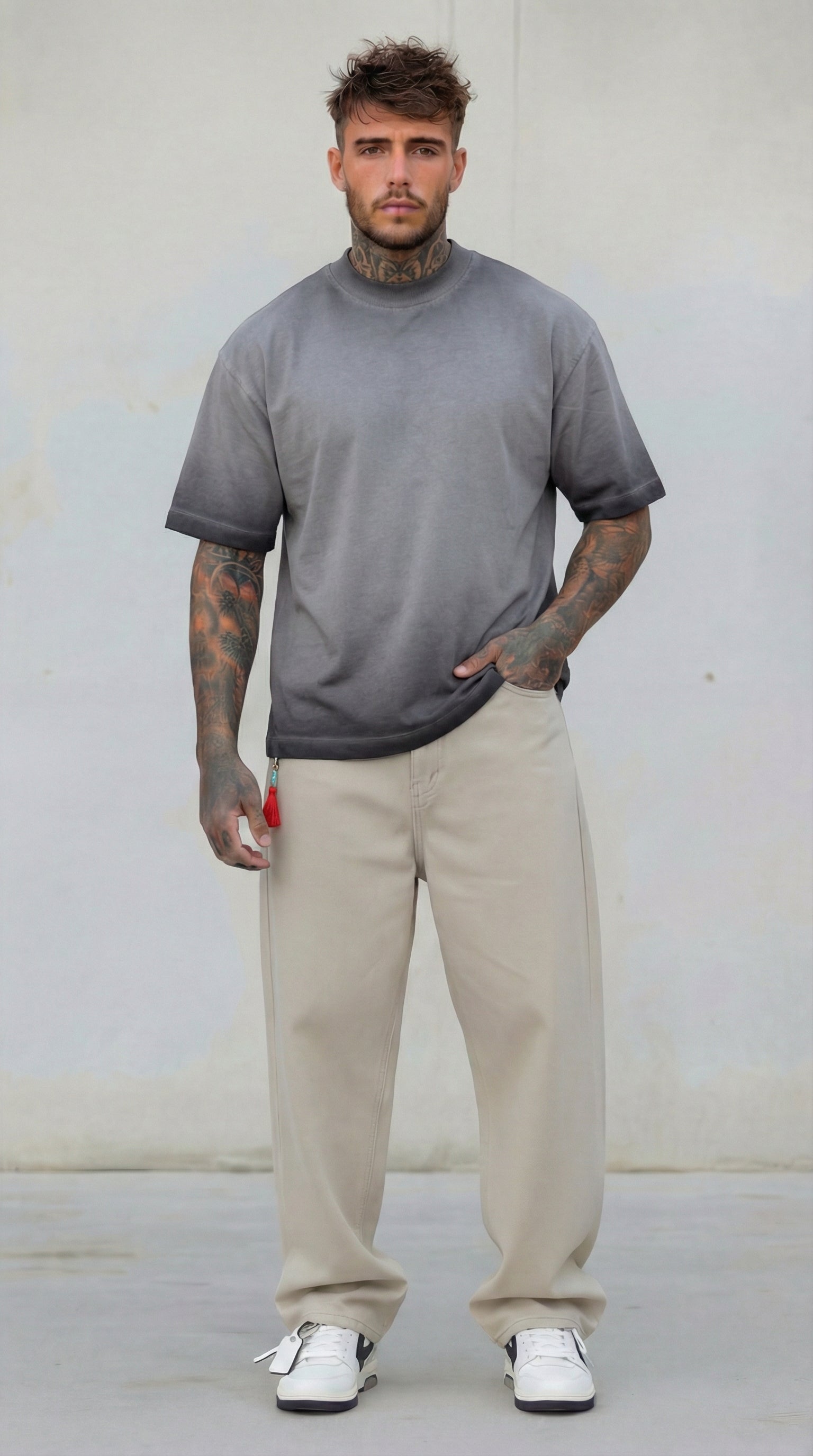 T-SHIRT BERNA BOXY FIT EFFETTO SFUMATO PIU' COLORI ART. 261241