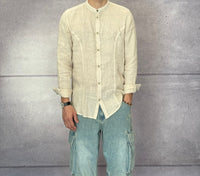 CAMICIA COREANA IN LINO - BERNA - *ART. 240424