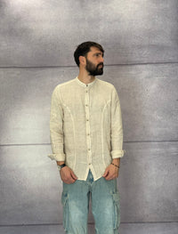 CAMICIA COREANA IN LINO - BERNA - *ART. 240424