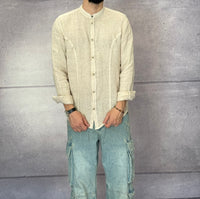 CAMICIA COREANA IN LINO - BERNA - *ART. 240424