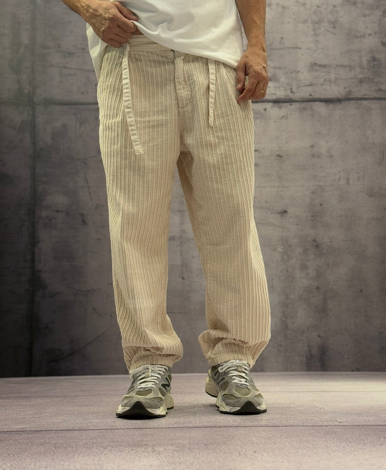 PANTALONE VELLUTO CON COULISSE - BERNA - ART. 252116