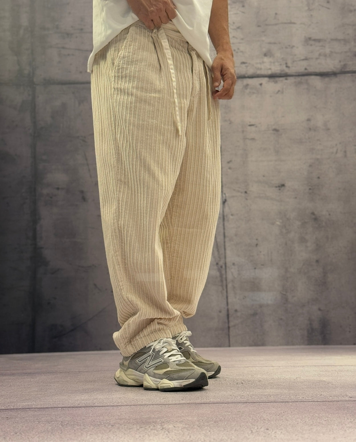 PANTALONE VELLUTO CON COULISSE - BERNA - ART. 252116