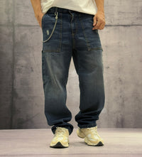 JEANS WORK DISTRESSED - BERNA - ART. 25200030 - COL. DENIM