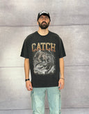 T-SHIRT OVER CON STAMPA - CATCH - ART. 25CY - 052