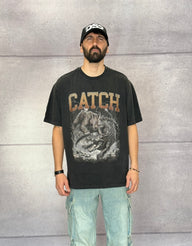 T-SHIRT OVER CON STAMPA - CATCH - ART. 25CY - 052