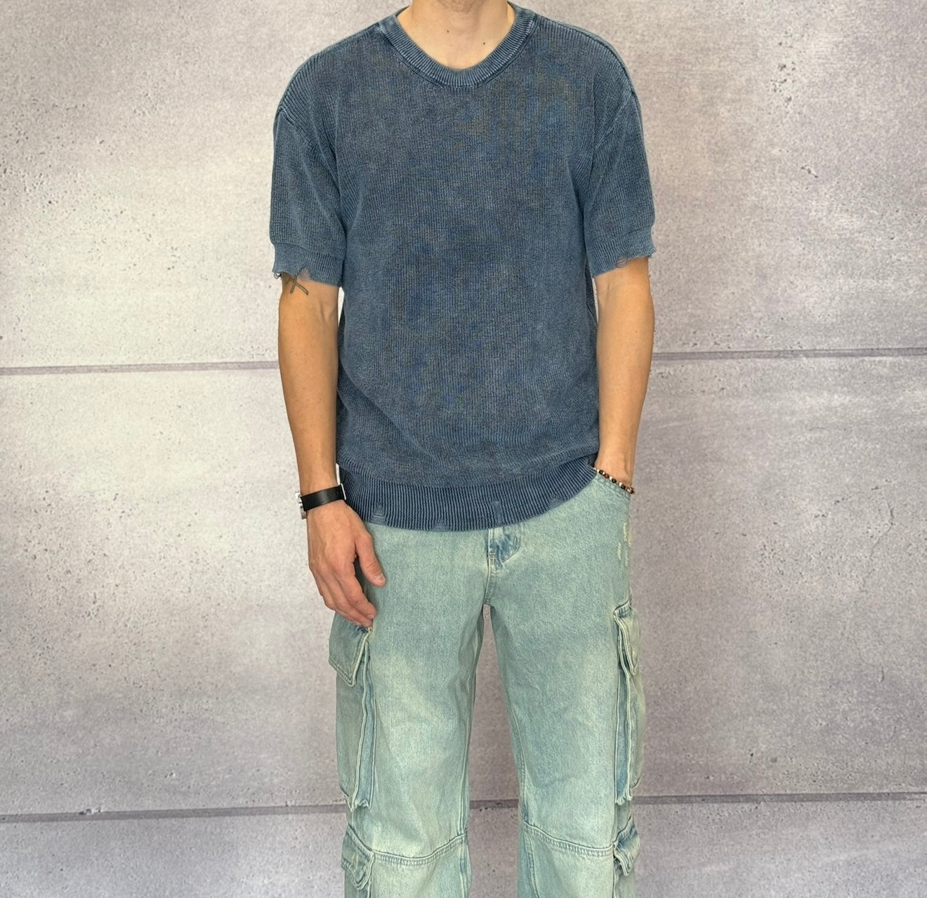 T-SHIRT MAGLIA CON ROTTURE - CATCH - ART. 25CY - 041