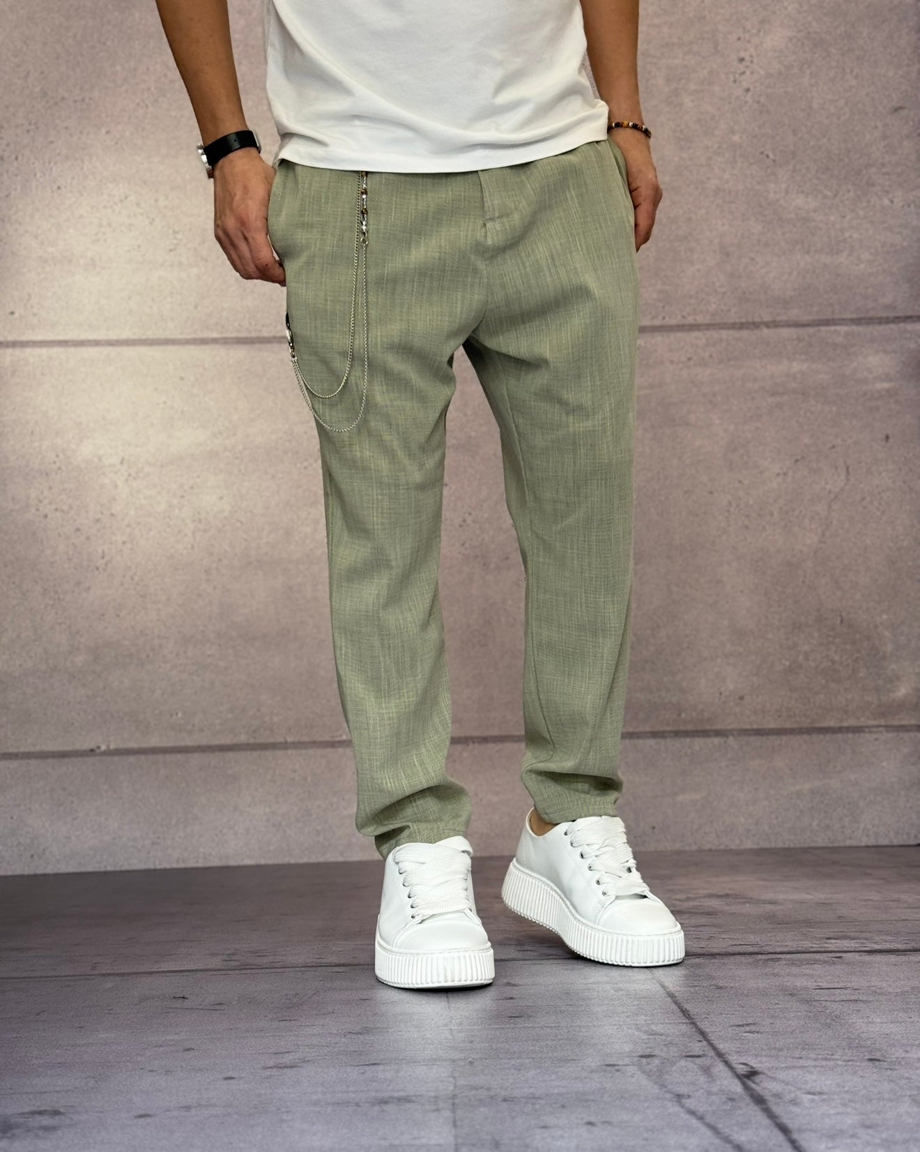 PANTALONE CON CATENELLA - IMPERIAL - ART. PB51JCH - ARMY