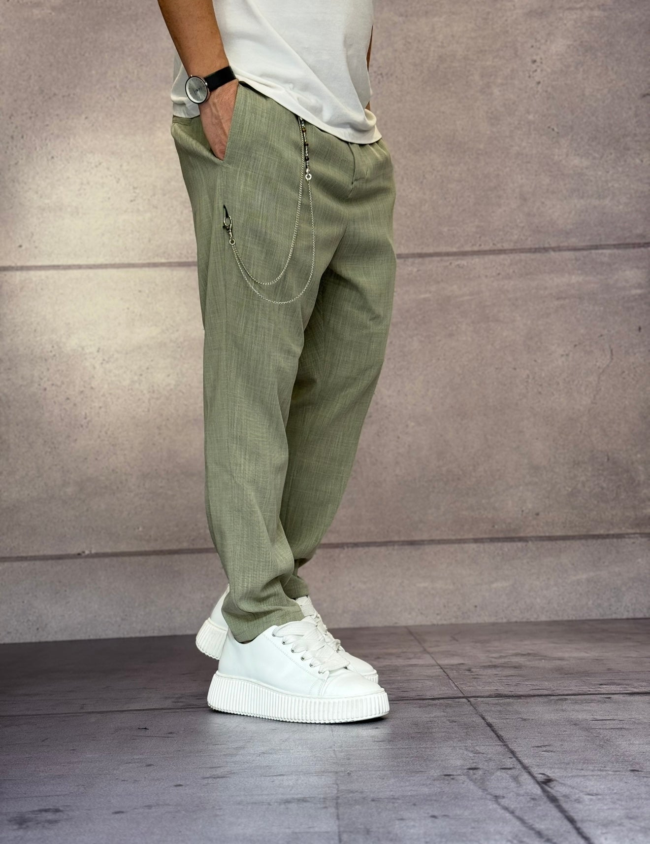 PANTALONE CON CATENELLA - IMPERIAL - ART. PB51JCH - ARMY