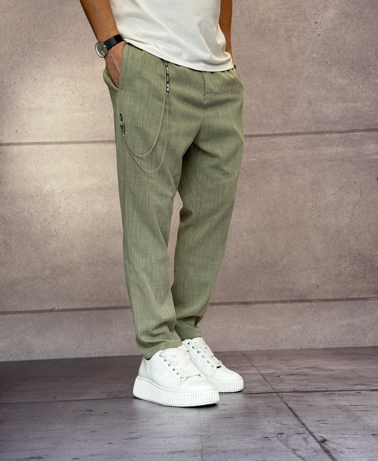 PANTALONE CON CATENELLA - IMPERIAL - ART. PB51JCH - ARMY