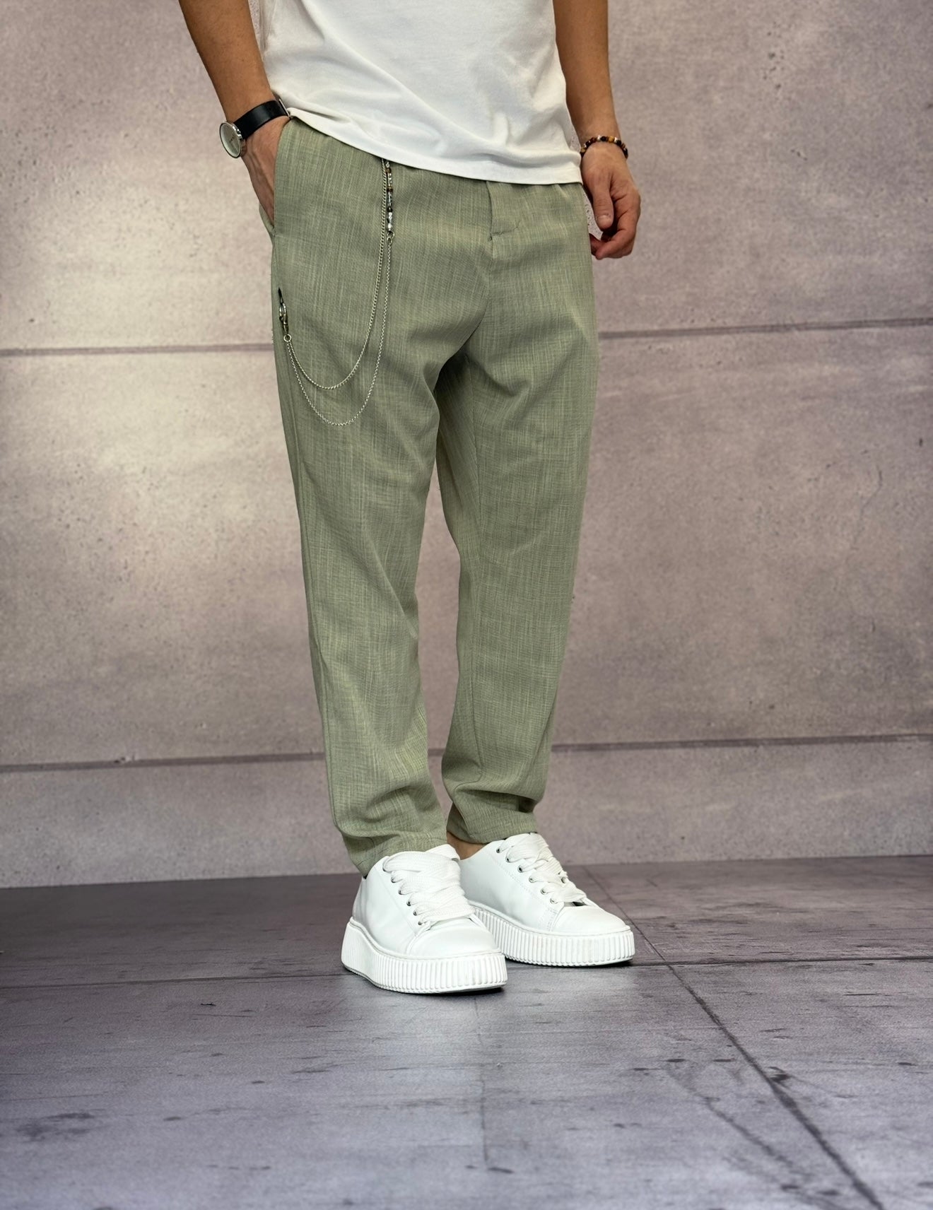 PANTALONE CON CATENELLA - IMPERIAL - ART. PB51JCH - ARMY