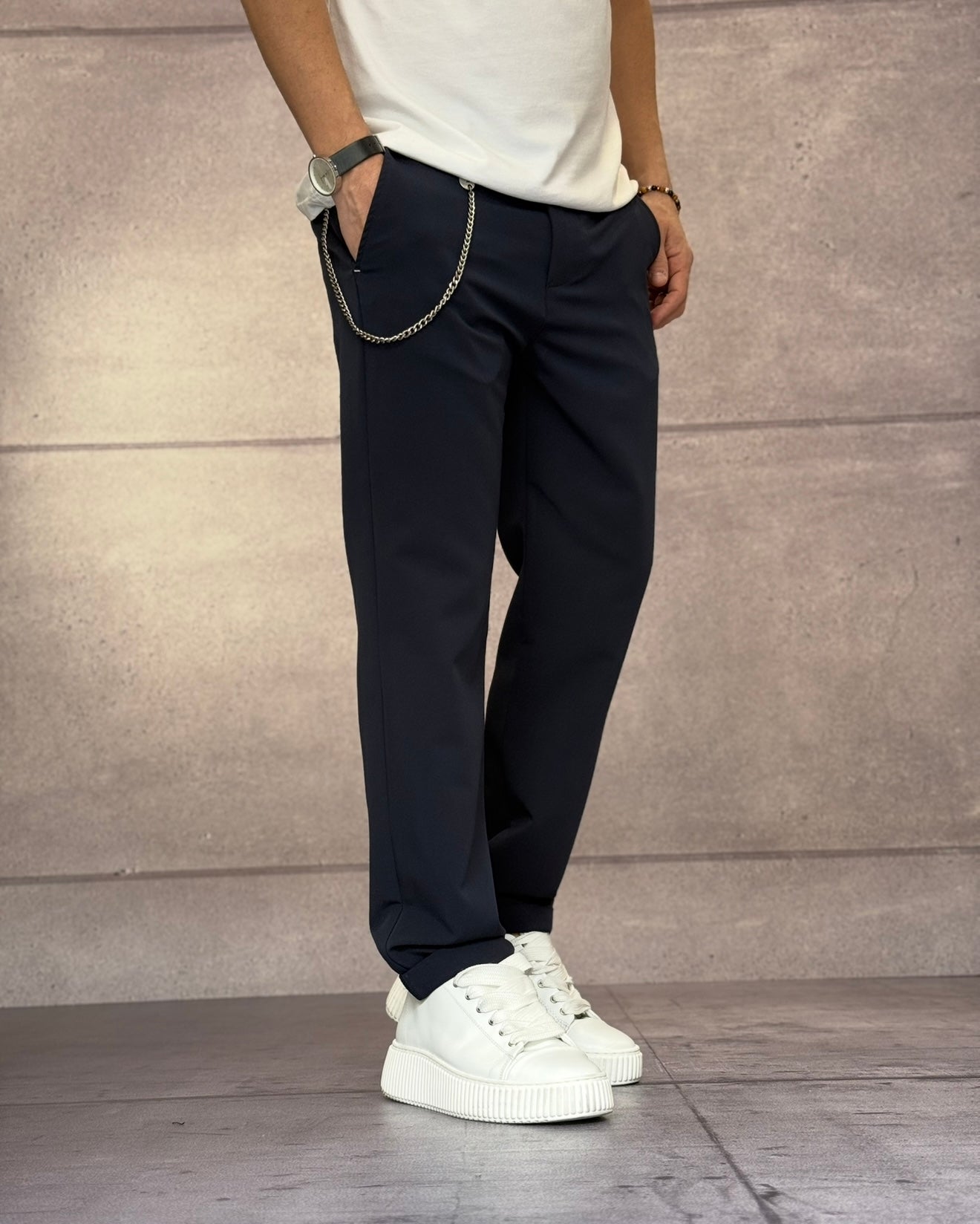 PANTALONE10 CHINOS POLIVISCOSA - BL.11 - ART. BLA2507