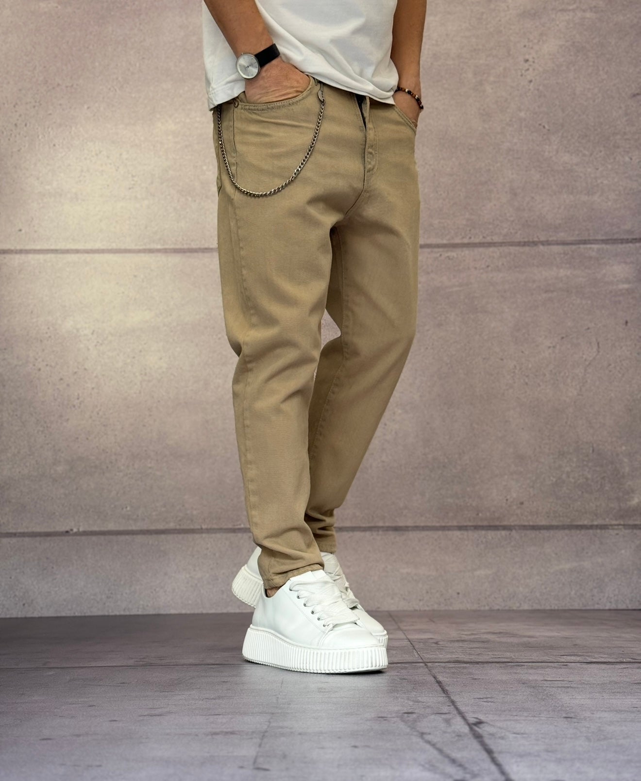 JEANS SOVRATINTO - BERNA - ART. 25105130 - COL. DENIM GRIGIO / FANGO