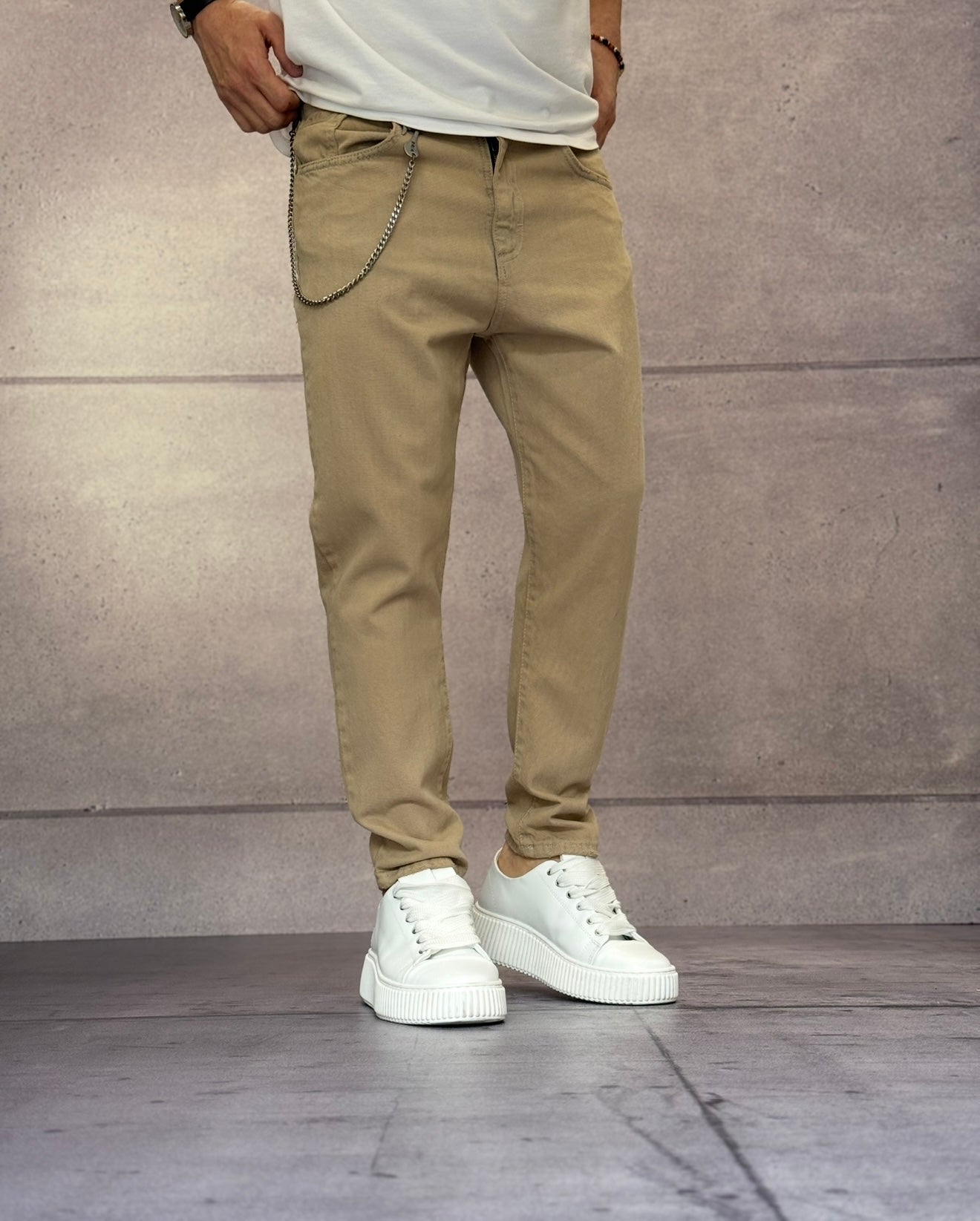 JEANS SOVRATINTO - BERNA - ART. 25105130 - COL. DENIM GRIGIO / FANGO
