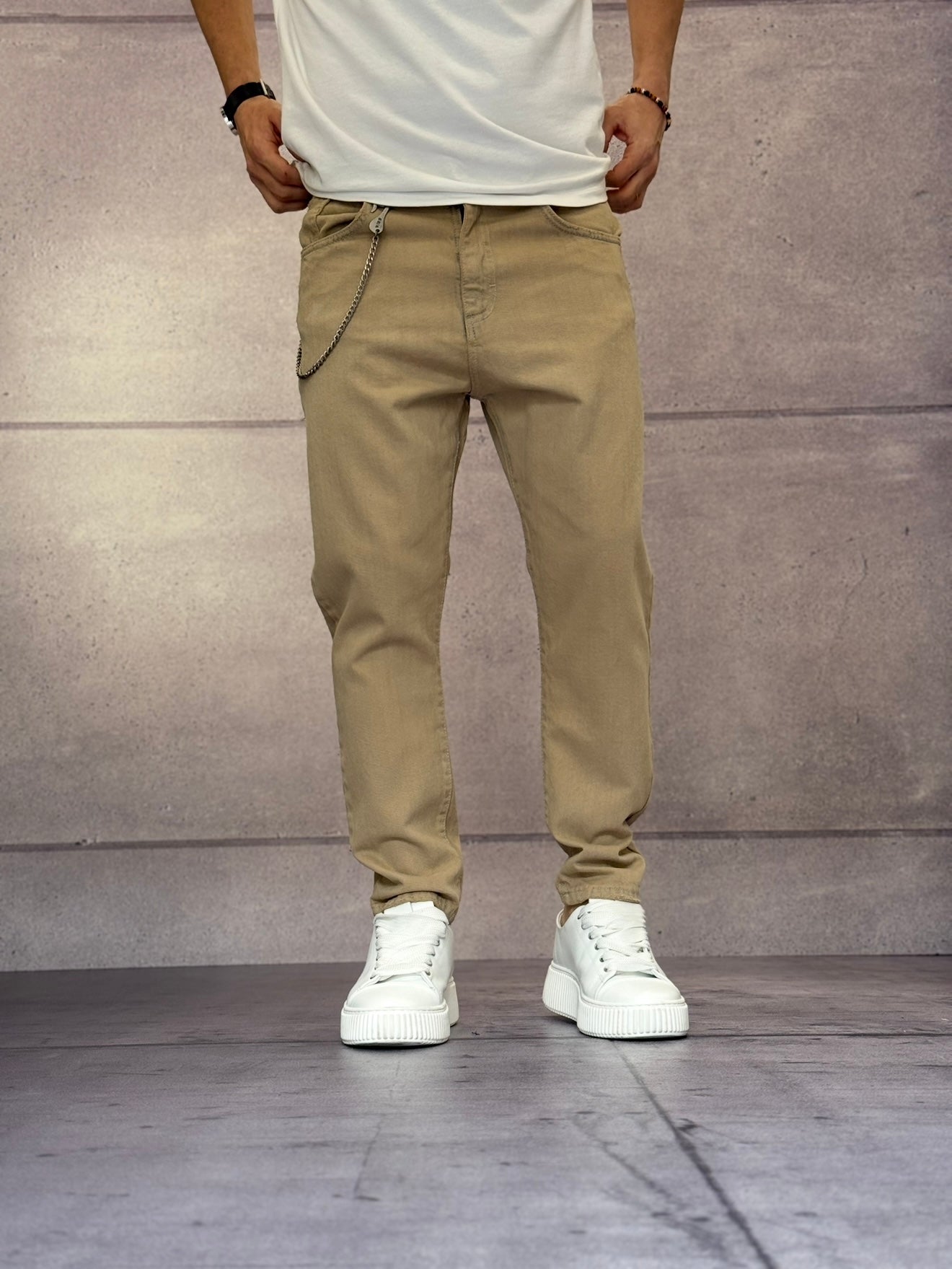 JEANS SOVRATINTO - BERNA - ART. 25105130 - COL. DENIM GRIGIO / FANGO