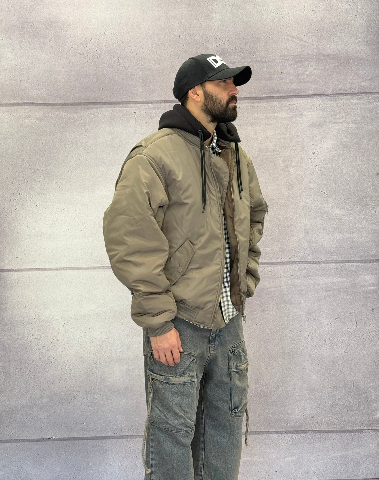 BOMBER CON CAPPUCCIO RIMOVIBILE - CATCH - ART. 24CK-024 - COL. KHAKI