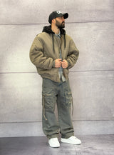 BOMBER CON CAPPUCCIO RIMOVIBILE - CATCH - ART. 24CK-024 - COL. KHAKI