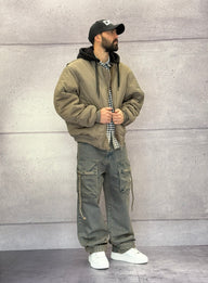 BOMBER CON CAPPUCCIO RIMOVIBILE - CATCH - ART. 24CK-024 - COL. KHAKI