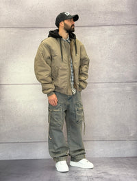 BOMBER CON CAPPUCCIO RIMOVIBILE - CATCH - ART. 24CK-024 - COL. KHAKI