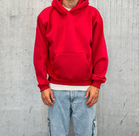 FELPA OVER CON CAPPUCCIO BASICA - HAMEN - ART. BOXY FIT  - COL. FUCSIA