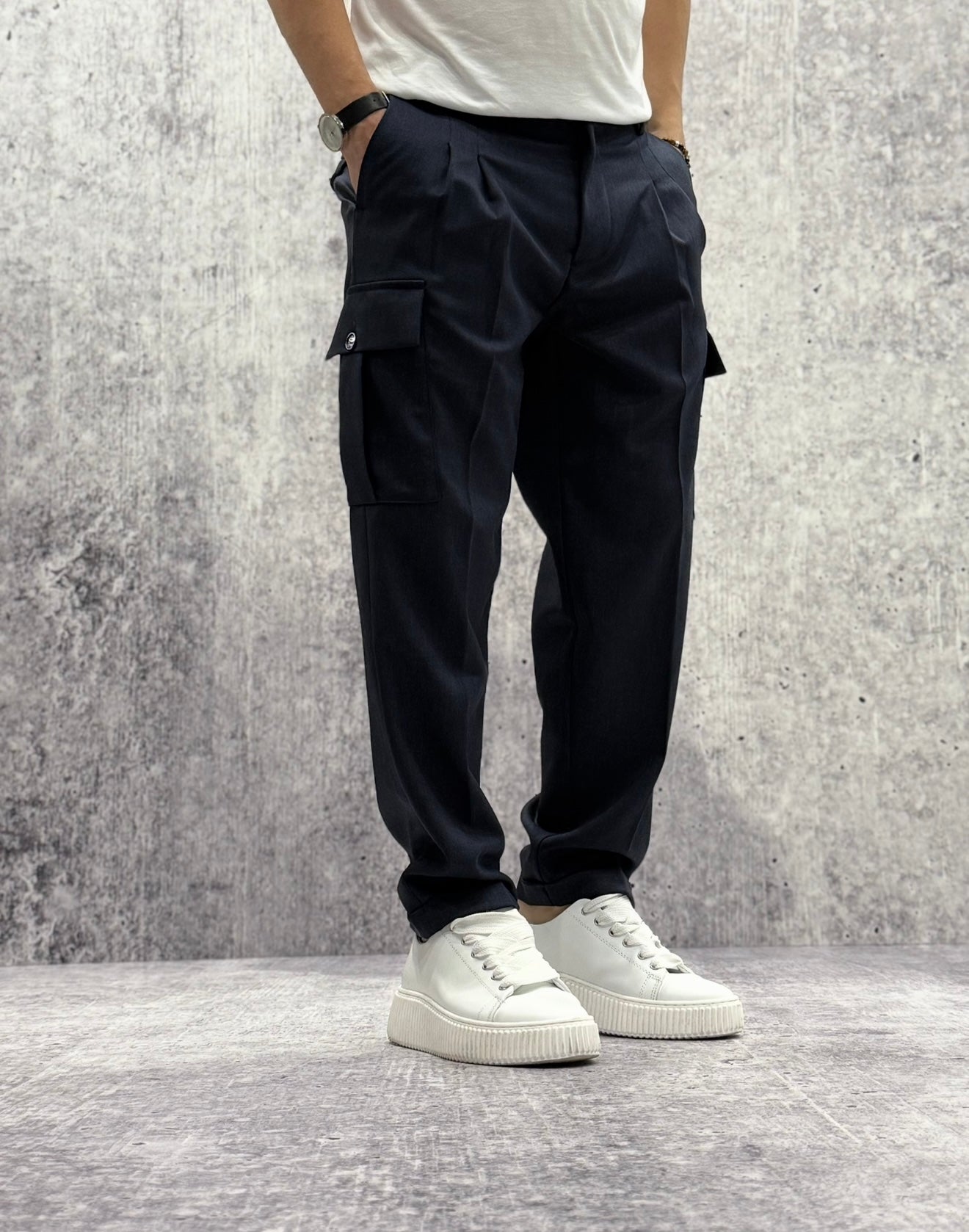 PANTALONE CARGO - WHY NOT BRAND - ART. JONES FR 87 - COL. BLU