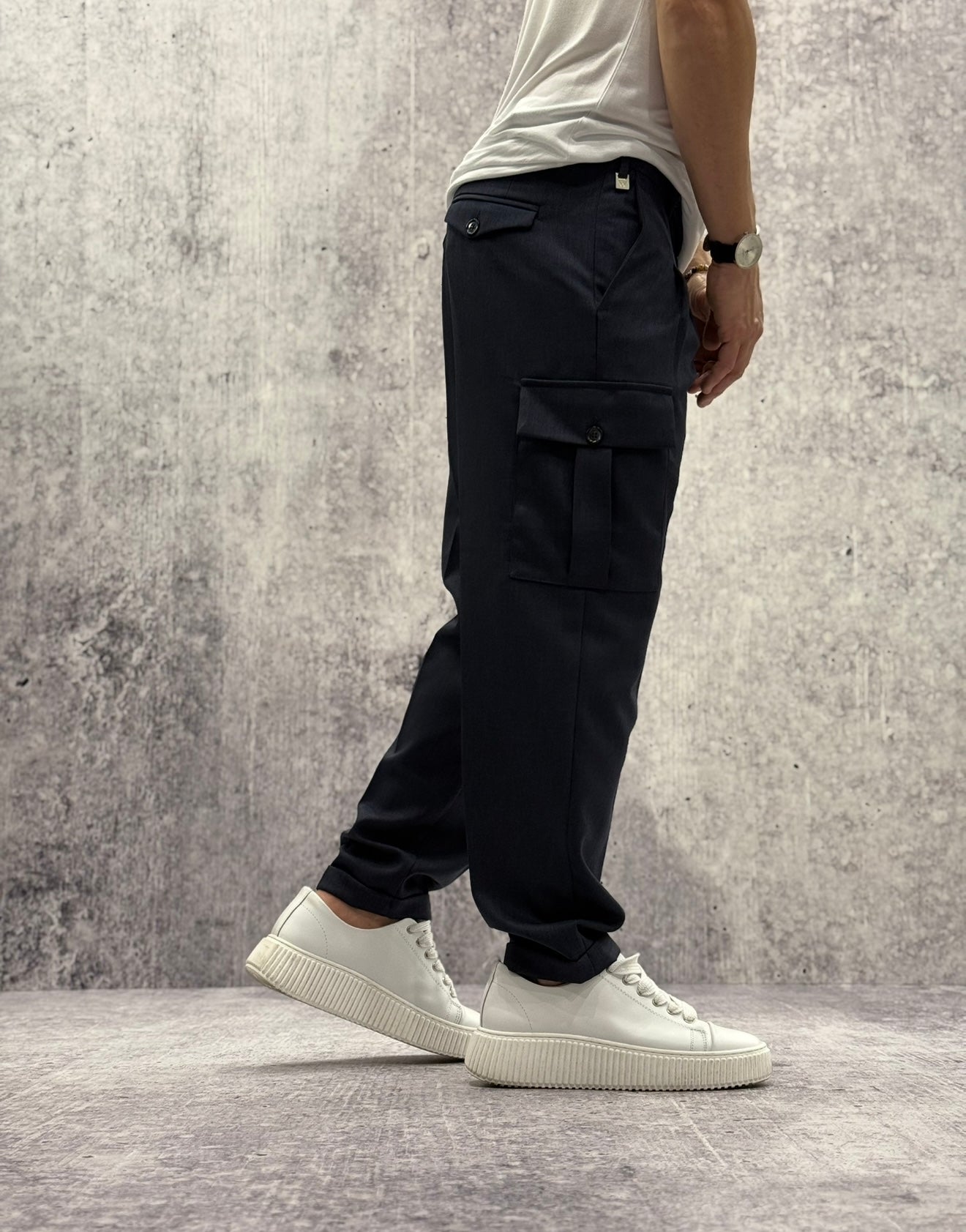 PANTALONE CARGO - WHY NOT BRAND - ART. JONES FR 87 - COL. BLU