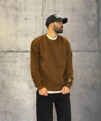 FELPA GIROCOLLO - BERNA - ART. 252020186 - COL. CIOCCOLATO