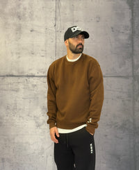 FELPA GIROCOLLO - BERNA - ART. 252020186 - COL. CIOCCOLATO