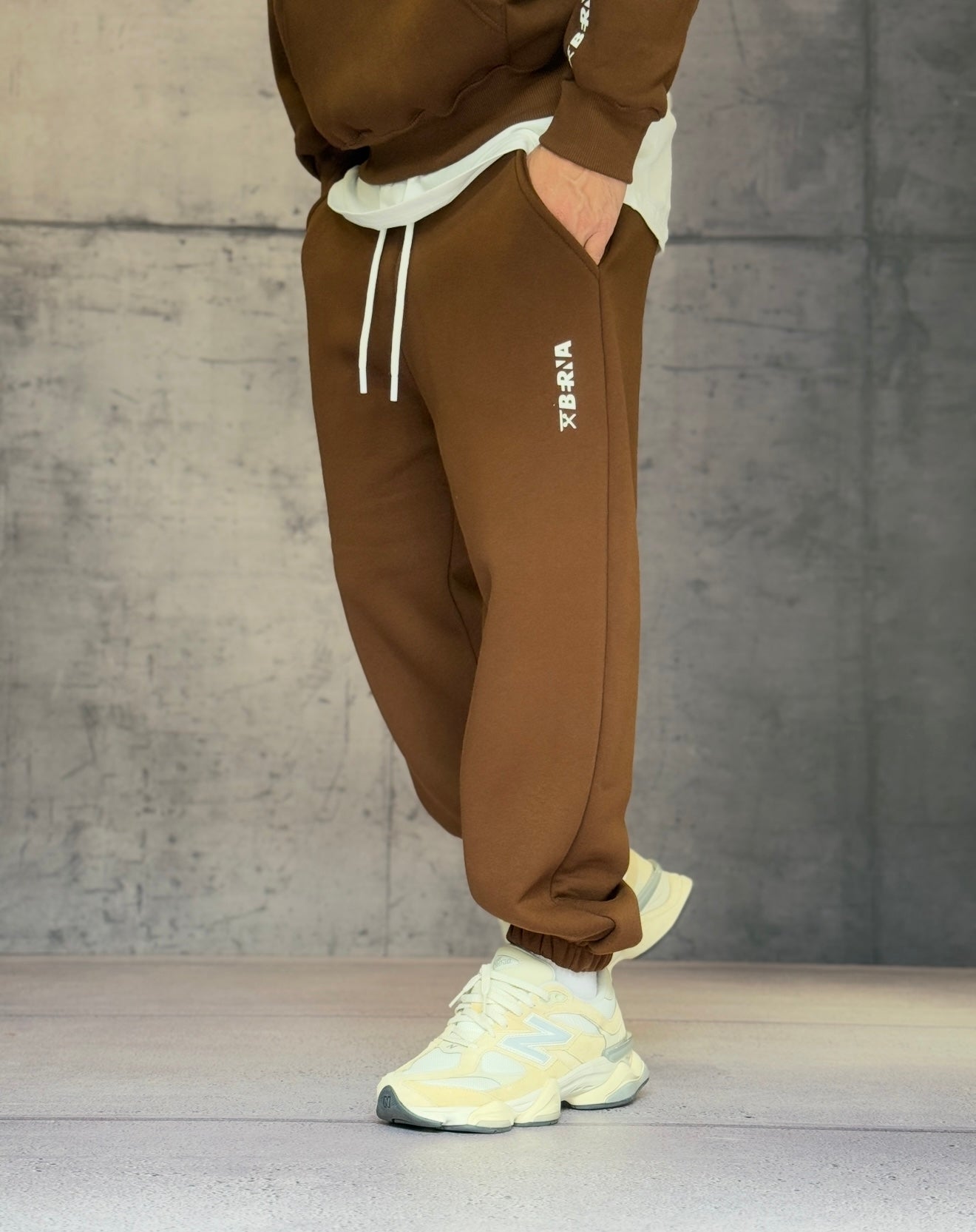 PANTALONE IN FELPA TUTA POLICOTONE GARZATA - BERNA - ART. 252022