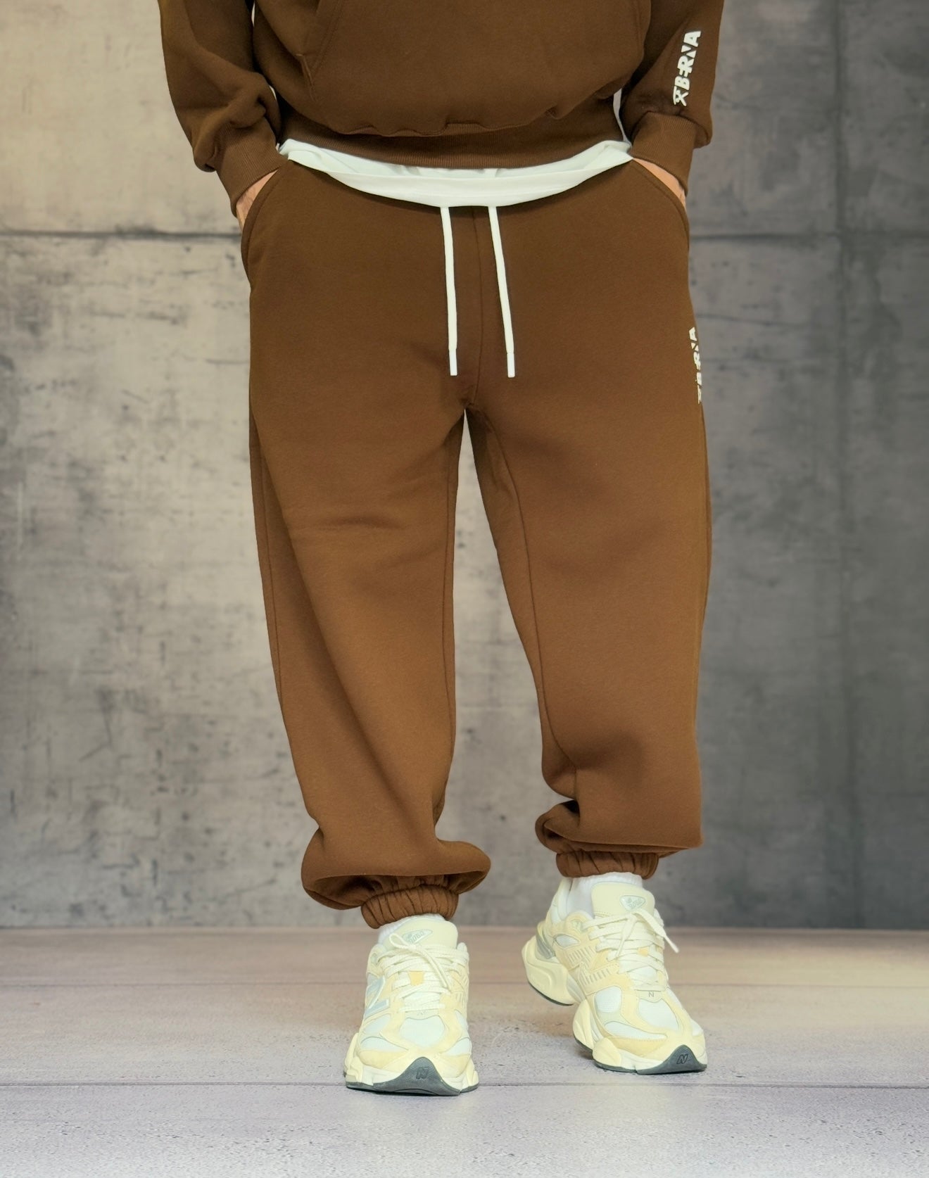 PANTALONE IN FELPA TUTA POLICOTONE GARZATA - BERNA - ART. 252022