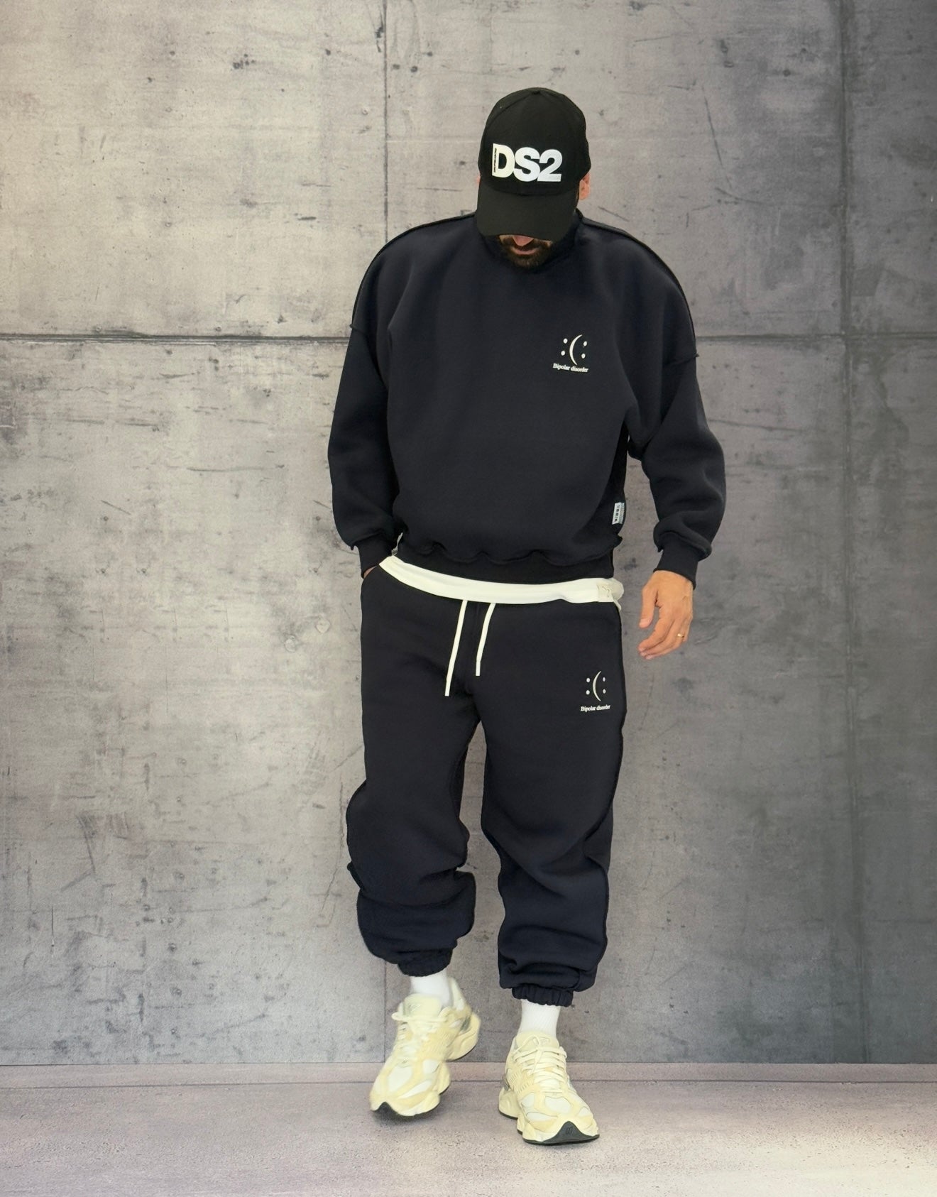 PANTALONE IN  FELPA TUTA BIPOLAR DISORDER - BERNA - ART. 252086